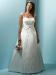 satin Sleeve strap Floor-length bridal gown