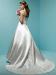 satin Sleeve strap Floor-length bridal gown