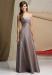 Perfect full-length Square neckline Taffeta Bridesmaids dress