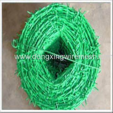 PVC coated barbed wire