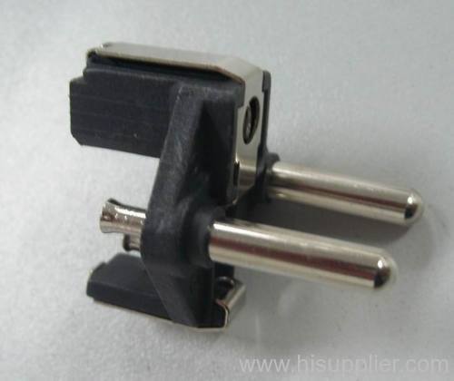 Two pin plug insert with Hollow pins