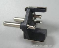Two-pin French plug insert