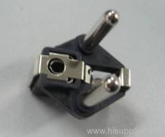 Two-pin French plug insert