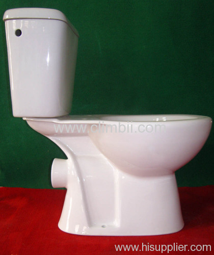 Two Pieces Washing Down P-trap Toilets Seats Closetool Squatting WC Pan