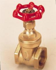 Brass gate valve