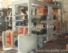 4 colors flexo paper bag roll printing machine
