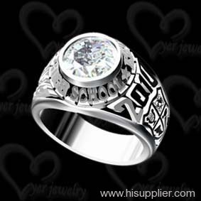Exquisite class ring fashion jewelry