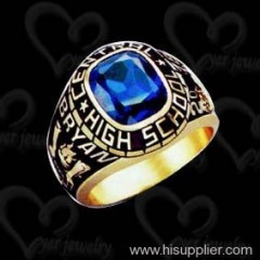 Custom class ring brass jewelry