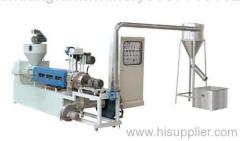 wind-cooling hot-cutting plastic recycling compounding machine