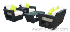 Resin wicker sofa set