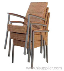 Poly Rattan Folding Chair