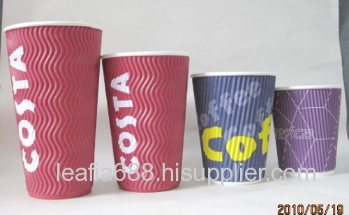 Hot paper coffee cups