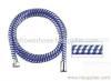 PVC dark blue silver thread shower hose