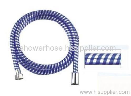 PVC dark blue silver thread shower hose