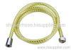 PVC yellow silver thread shower hose