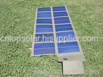 72W/18V Thin Film Lightweight Amorphous Foldable Solar Panel In Olive
