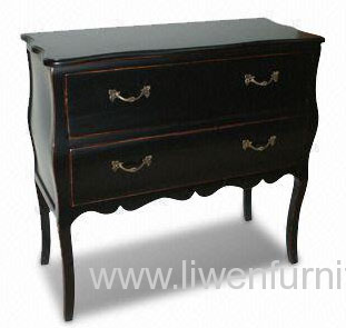 Antique European black cabinet