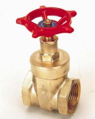 Brass gate valve