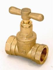 Brass stop valve