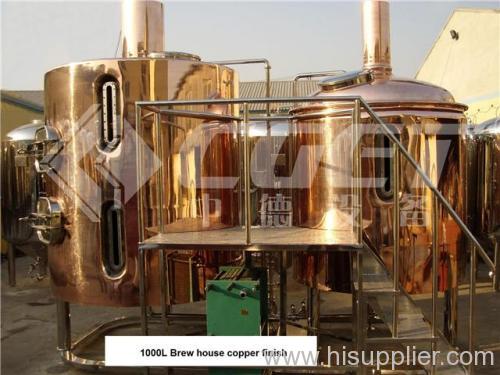 500L two vessel red copper mash system