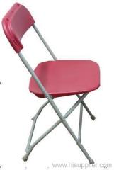 red folding chair
