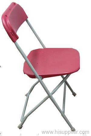 red folding chair