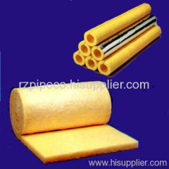 Glass wool pipe insulation