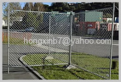 Temporary construction fence