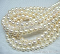 18K A1AA Akoya Seawater Pearl Necklace