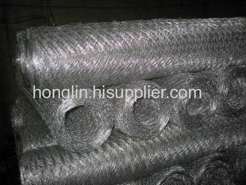 Hexagonal wire netting