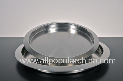 Stainless steel serving tray