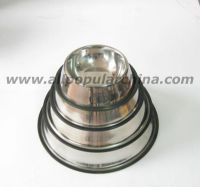 Stainless steel pet bowl