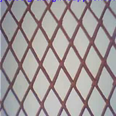 Expanded metal fencing