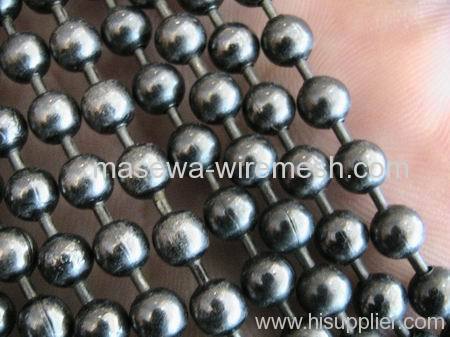 ball chain curtain gun metal black color