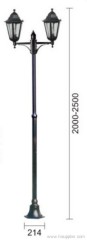 2 heads Garden Light with Standing Pole