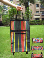 Colorful shopping trolley bags