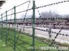 galvanized razor barbed wire fence