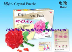 3D Crystal Puzzles - Rose