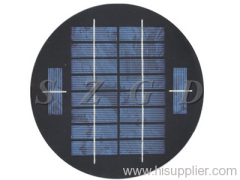 round 2W solar panel