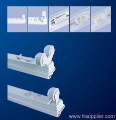 Batten twin-lamp fluorescent fixtures 2x18W, 2x36W, 2x58W