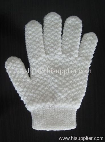 Nylon super exfoliating bath glove