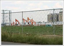 Razor wire fence