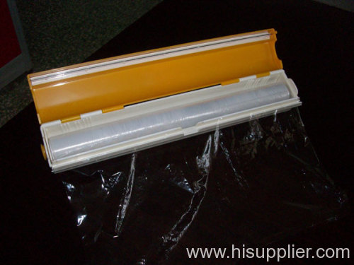 PVC&PE cling film with plastic box & cutters