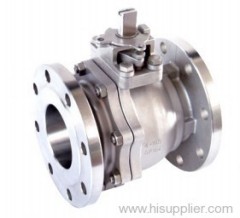 2 pc flange end ball valve