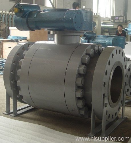 Trunnion type ball valve