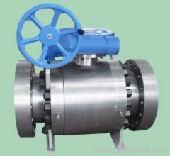 Trunnion type ball valve