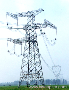220KV power transmission line steel tower 