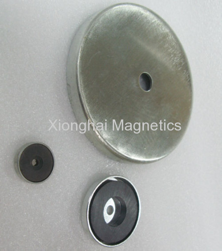 Strong Ferrite Pot Magnets Rare Earth C8 Magnetic Assemblies