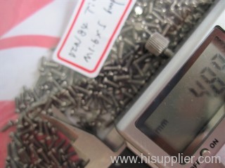 Titanium precision screws