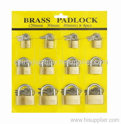 brass padlock